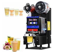 Macchina automatica commerciale per sigillare tazze, pannello LCD a controllo digitale per alta efficienza 600-800 tazze/ora, doppia modalità per aziende di tè al latte e caffè