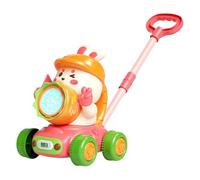 Macchina automatica della bolla, Macchina della bolla per i | Giocattoli all'aperto Produttore di bolle di coniglio - Luci LED Walker Foam Maker, attività di apprendimento prescolare, Giocattoli