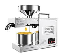 Macchina automatica della pressa dell'olio 820W, estrattore commerciale caldo e freddo del dado e del seme dell'acciaio inossidabile 304 per olive, arachidi e sesamo
