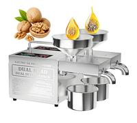 Macchina automatica della pressa dell'olio con riscaldamento indipendente, opzioni di stampa a caldo e freddo, 1600 W, ad alto rendimento per uso commerciale e domestico
