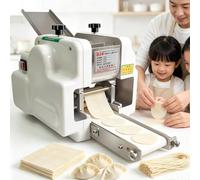 Macchina automatica dell'involucro del raviolo, creatore commerciale della | Gnocco Skin Maker, 60 pz/min, 3 stampi, trasportatore pieghevole per cucine domestiche, ristoranti e mense
