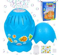 Macchina Automatica di Bolle, Macchina per Botteri di Uova di Dinosauro, Macchina Bolle di Sapone per Bambini con Luce Soluzione Bolleset 10000 Bolles Al Minuto per Picnic, Matrimonio, Compleanno(Blu)