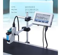 Macchina automatica di codifica del getto di inchiostro, stampante commerciale 300-600DPI, dispositivo di codifica della data per le piccole imprese, larghezza di stampa di 25.4mm, versatile ed