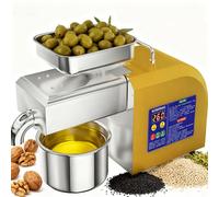 Macchina automatica di estrazione dell'olio ad alta resa, 1100 W Espulsore dell'olio della pressa a freddo e caldo con motore in rame puro, pressa per olio d'oliva per il 20% in più di potenza