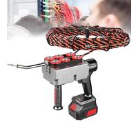Macchina automatica elettrica per filettatura, strumento elettrico senza fili per cablaggio a parete, 37500 mAh, 2 batterie
