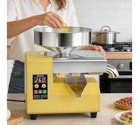 Macchina automatica elettrica per olio per uso domestico e commerciale, estrattore di olio caldo/freddo in acciaio inossidabile per noci e semi: arachidi, noci, sesamo, girasole, oliva