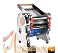 Macchina automatica elettrica per pasta e noodles da 550 W, con laminatrice | Macchina automatica elettrica per pasta e noodles da 550 W con funzione di rullo per impasto, adatta sia per uso domestico