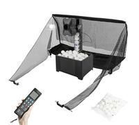 Macchina automatica for palline da ping pong, lanciatore portatile di palline da ping pong con rete di raccolta e telecomando, attrezzatura robotica l'allenamento al pings pongs, for scuole, stadi