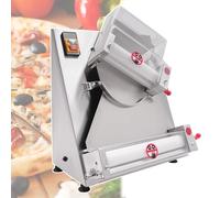 Macchina automatica for stendere la pasta for pizza da 3-15", sfogliatrice for pizza commerciale da 370 W, macchina for impasti elettrica a doppio rullo, acciaio inossidabile for pizzerie
