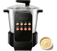 Macchina Automatica Fufu e Yam 900W, Robot da Cucina con Ciotola Acciaio Inox 6L e Touchscreen LED per Amala, EBA, Banku, Ugali e Cucina Africana