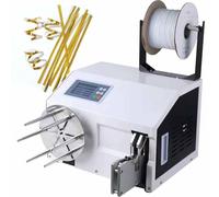 Macchina Automatica Legare i Cavi, Lunghezza Regolabile 70 a 128 mm, 5 Rotoli Filo d'oro, Display 4,3 Pollici, impacchettatrice ad Alta velocità per Sacchetti Alimentari,Withwinding