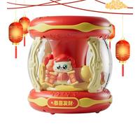 Macchina Automatica Per Bolle Di Fuochi D'artificio - Soffiatore Di Bolle Musicali Multi-foro | Giocattolo A B́olle Da Esterno Ricaricabile Tramite USB Per Feste Ṕer Bambini, Celebrazioni Ďi Capodanno