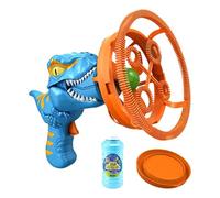Macchina Automatica Per Bolle - Dinosauro Per Bambini In PVC Da 500 G | Soffiatore Per Bolle Da Esterno Che Spruzza Oltre 1000 Bole Al Minuto | Regalo Di Pasqua Di Compleanno Per Ragazze. Pe