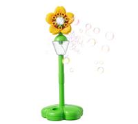 Macchina automatica per bolle, girasole danzante con luci | Supporto regolabile, giocattolo da interno per esterni per bambini piccoli..Divertente creatore di bolle.