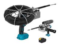 Macchina Automatica per Cablaggio a Parete per elettricisti, Dispositivo di Estrazione e infilaggio della Guida per Cavi, 40 m/min, per la Comunicazione di reti idroelettriche edili. 1*Battery