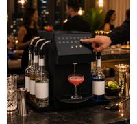 Macchina automatica per cocktail | Miscelatore per bevande One-Touch con 20 | Miscelatore automatico per bevande con 6 stazioni per bottiglie e 20 ricette, ideale per bar domestici, feste