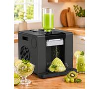 Macchina Automatica Per Coni Di Neve, Per Ghiaccio Tritato Da 350 W A 2000 Giri/min, Per A Fiocchi Per Bingsu E Granite, Capacità 750 Ml, In 60 Secondi(Black)