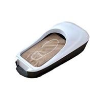 Macchina automatica per copriscarpe, distributore di pellicole in plastica per piedi, luoghi pubblici residenziali, medici, casa, negozio, ufficio, 60X28x18cm(White A)