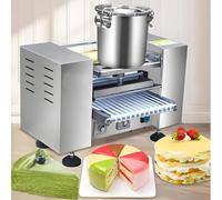 Macchina automatica per croste di torta per Mille Feuille e Crepes, produce 100-300 pezzi/h, pannello di controllo per spessore regolabile da 0,0 cm a 0,1 cm, 8 pollici