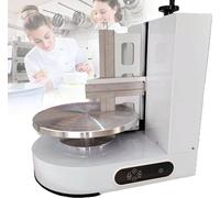 Macchina Automatica per Decorare Torte con Display LCD, per Torte 4-12 Pollici, Spatola Acciaio Inossidabile 304, velocità e Piatto Girevole Regolabili, per Pasticcerie e Casa,White