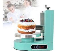 Macchina Automatica per Decorare Torte con Display LCD, per Torte 4-12 Pollici, Spatola Acciaio Inossidabile 304, velocità e Piatto Girevole Regolabili, per Pasticcerie e Casa,Green