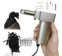 Macchina automatica per dreadlock, include 6 teste (6-16 mm), macchina istantanea per dreadlock per Loc, macchina portatile per uncinetto rapida e facile da usare, extension per capelli fai da te