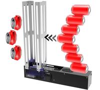 Macchina automatica per frantumare lattine | Compattatore per impieghi gravosi per il riciclaggio di lattine di alluminio | Soluzione efficiente per lattine di birra Seltzer, Cola,