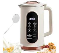 Macchina automatica per il latte delle piante, 1,5 l, 10 lame con timer 12 ore, display intelligente per latte di soia, latte di mandorle, latte di avena