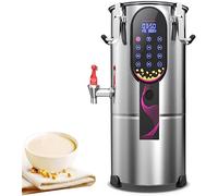 Macchina automatica per il latte di soia, macchina per il latte di noci in acciaio inossidabile, macina automaticamente fagioli secchi/bagnati per latte di soia e noci liscio a casa, facile da usare e