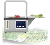 Macchina automatica per impacchettare verdure, 260W Smart Strapping Equipment per supermercati, tempo di ciclo 1.5s con forza regolabile e autodiagnosi, telaio da 220 mm
