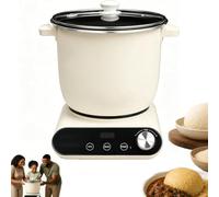 Macchina automatica per ingoiare cibo da 7 litri con touch screen a LED, macchina per fufu antiaderente per Yam Pounder, facile da pulire, per cibo africano, Banku, Ugali Amala, semolino, per servire