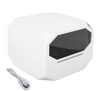 Macchina Automatica per la distribuzione delle Carte, distributore Elettrico di Carte da Poker con Rotazione a 180°/360°, distribuzione Automatica, Compatibile con 2 mazzi di Carte, Portatile(White)
