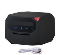 Macchina Automatica per la distribuzione delle Carte, distributore Elettrico di Carte da Poker con Rotazione a 180°/360°, distribuzione Automatica, Compatibile con 2 mazzi di Carte, Portatile(Black)
