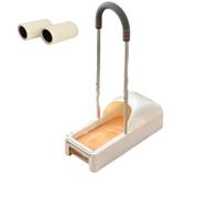 Macchina automatica per la distribuzione di copriscarpe, macchine portatili per pellicole per scarpe, pellicola monouso per scarpe a 2 rotoli per ufficio domestico e fabbrica(White B)