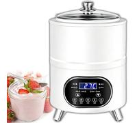 Macchina Automatica Per La Fermentazione Dello Yogurt, Macchina Professionale Con Temperatura Costante A 360°, Capacità 8 L/12 L, Timer 0-24 Ore, Temperatura 25-80 °C, Per Yogurt Greco(White,8L)