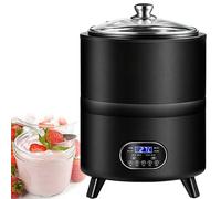 Macchina Automatica Per La Fermentazione Dello Yogurt, Macchina Professionale Con Temperatura Costante A 360°, Capacità 8 L/12 L, Timer 0-24 Ore, Temperatura 25-80 °C, Per Yogurt Greco(Black,12L)