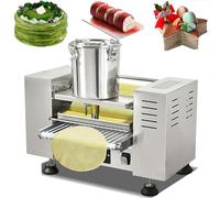 Macchina automatica per la pasta per torte, macchina per la produzione di torte commerciali e di pasta per mille strati, 0,4-1,2 mm, velocità regolabile, riscaldamento uniforme, per tortilla, lasagn