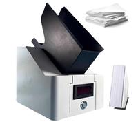 Macchina automatica per l'allineamento della carta, dispositivo da tavolo per una finitura efficiente dei documenti, ideale per banche, uffici, tipografie e centri di copiatura.