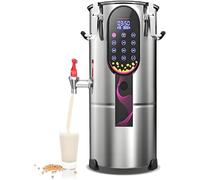 Macchina automatica per latte di soia, macchina professionale per latte di soia caldo, macchina per latte di frutta secca in acciaio inossidabile, grande capacità con timer, pulizia automatica(18L)