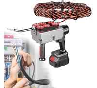 Macchina automatica per legare il filo, strumento estrattore per cavi alimentato a batteria al litio per tubo ad angolo retto, velocità 40 m/min, trazione industriale 130 kg