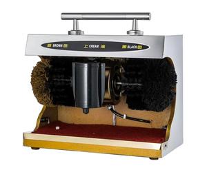 Macchina automatica per lucidare le scarpe, pulisci scarpe elettrico con doppia spazzola combinata, a basso rumore, facile pulizia per la casa