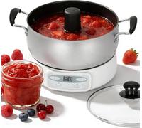 Macchina automatica per marmellate e gelatine da 1000 W, pentola elettrica per salse e conserve, 2 litri per ciclo, antiaderente, automescolante, senza BPA.