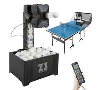 Macchina automatica per palline da ping pong, robot professionale da ping pong con telecomando, capacità di 100 palline, 35-90 palline/min, modalità multiple di servizio, 110-240 V
