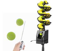 Macchina automatica per palline da tennis con telecomando, ad alta capacità, per allenamento da solista e allenatore, rete di ricezione inclusa