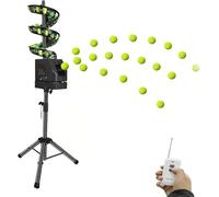 Macchina Automatica per Palline da Tennis, Lanciatore Palline Tennis con Telecomando, Lanciatore Palline Tennis, può Contenere 33 Palline, Altezza e Angolazione Regolabili, per Allenamento Pratico