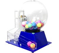 Macchina automatica per palline della lotteria, set da bingo deluxe con pallina da 60 numeri della lotteria - Include gabbia del bingo, palline da chiamata - Ideale per grandi gruppi, feste