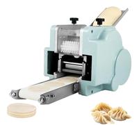 Macchina automatica per ravioli elettrici - 120 W commerciale Wonton Wrapper macchina, 60 pezzi/min con stampo rotondo e spessore regolabile per ristoranti e negozi di alimentari