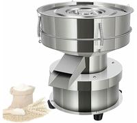 Macchina automatica per setacciatura delle polveri, setaccio elettrico automatico vibrante per alimenti, setaccio industriale in acciaio inossidabile per polvere di grano, 2 reti per coperchio~/