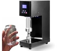 Macchina automatica per sigillare lattine con pannello intelligente e conteggio, altezza regolabile, calibro 55 mm, sigillante da 370 W per bottiglie, tè al latte, caffè