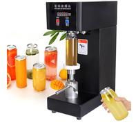 Macchina Automatica per sigillare lattine, Diametro Lattine 55 mm, Macchina sigillatrice per Bicchieri Commerciali da 180 W, per sigillare lattine per barattoli di plastica,Nero